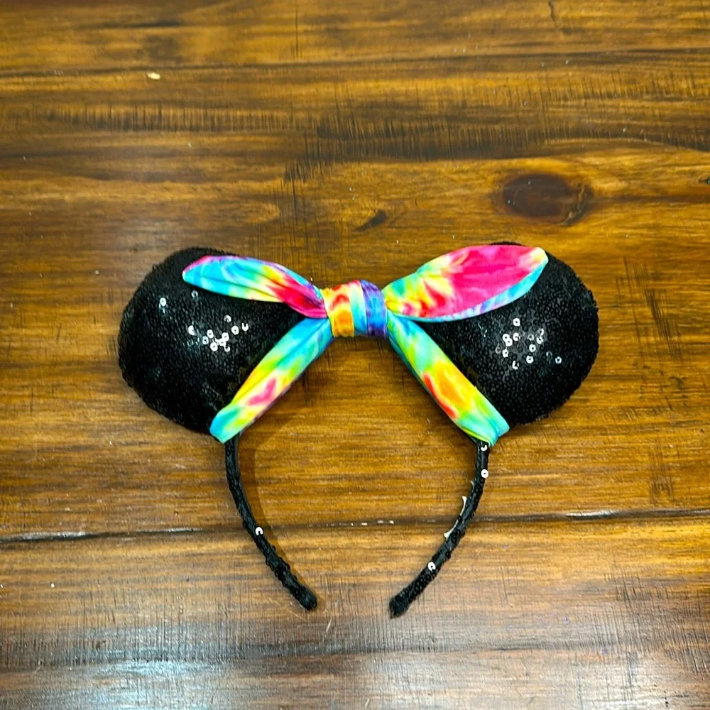 Disney Parks Minnie Mouse Ears Tie dye Kid Size